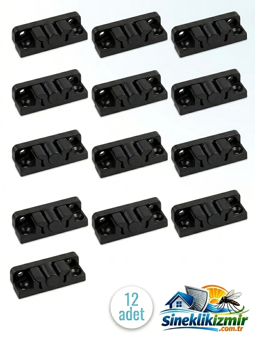 17x25 Sineklik Çıt Çıt Siyah 12 Adet